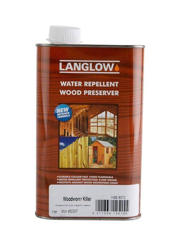 

Langlow Woodworm Killer Wood Preserver, 1000ml, Clear