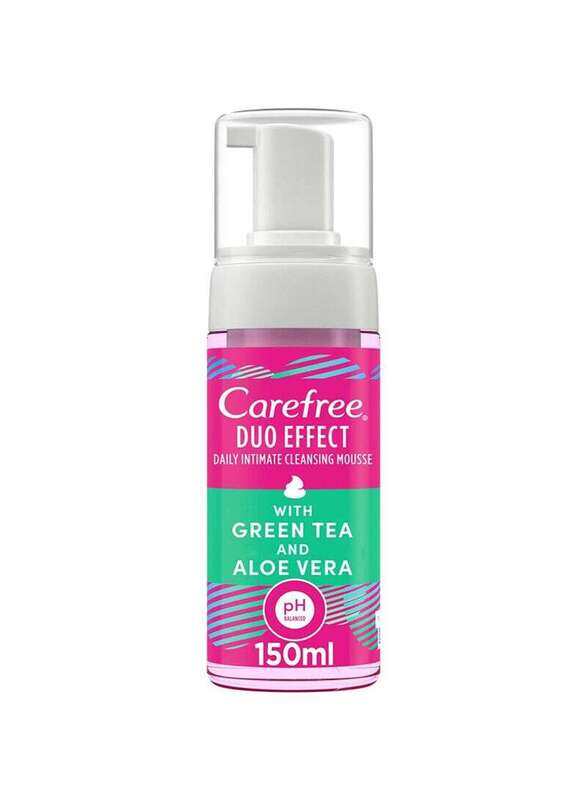 

Carefree Duo Effect Green Tea & Aloe Vera Intimate Foam, 150ml