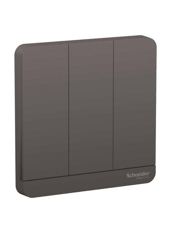 

Schneider Electric 3 Gang Switch, 8.5cm, Dark Grey