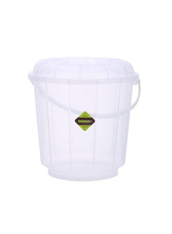

Royalford 25L Plastic Bucket with Lid, Clear
