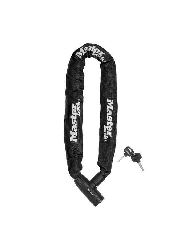 

Master Lock Hardened Steel Bike Chain Lock with Keys, Black