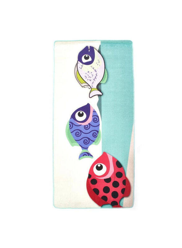 

Biggdesign Fishes Theme Polyester Indoor Door Rug, Multicolour