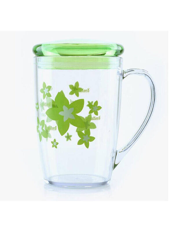 

Royalford 350ml Acrylic Cup with Lid, Green