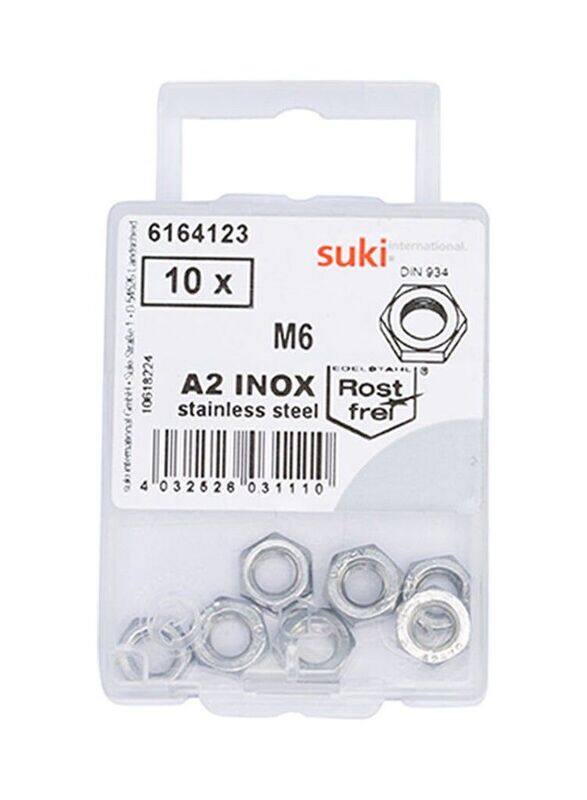 

Suki 10mm Hex Nuts, Silver
