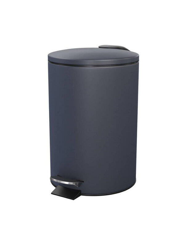 

Danube Home 3L Koros Steel Pedal Bin, Midnight Blue