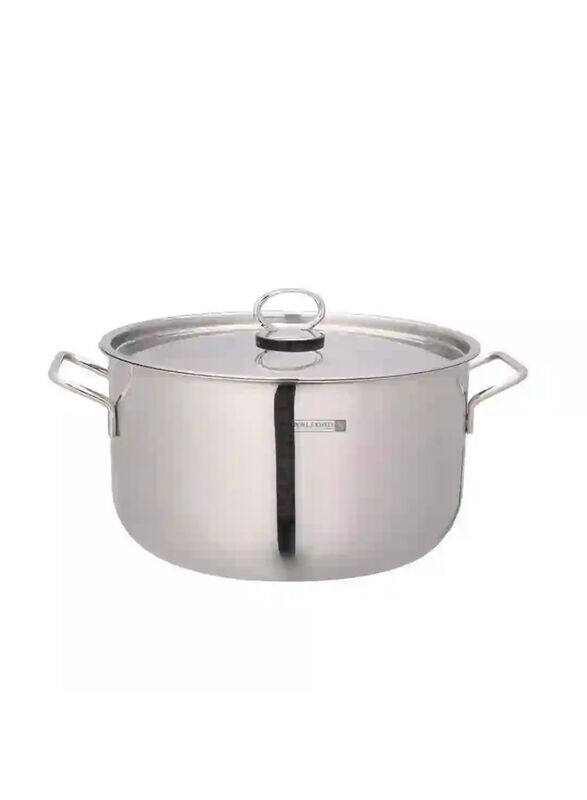 

Royalford 26cm Induction Stainless Steel Casserole With Glass Lid, Silver