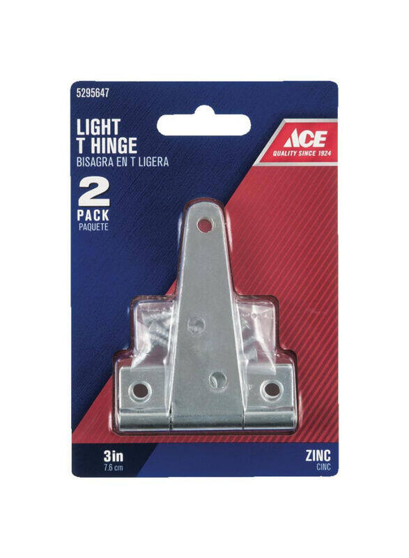 

Ace 7.62cm Steel Light Duty T Hinge, 2 Pieces, Silver
