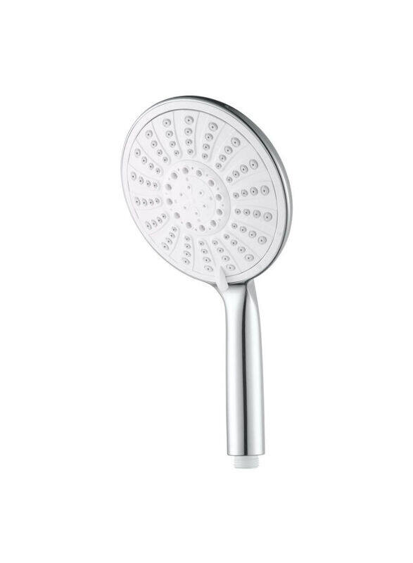 

Tatay 15 x 4.3cm Imelda Plastic 5 Spray Pattern Shower Head, Silver