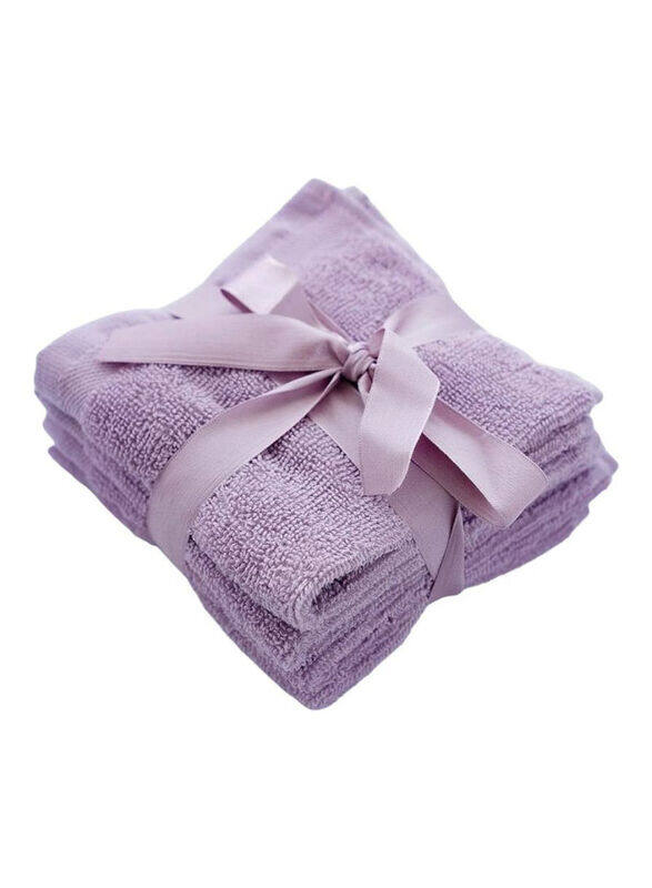 

Ace 4-Piece 30 x 30cm Solicity Cotton Fingertip Towel Set, Elderberry