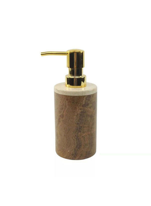 

Danube Home Selena Marble Lotion Dispenser, Gold
