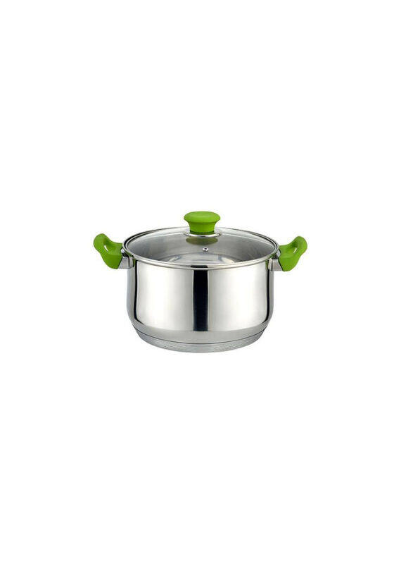 

Ace 3.8 Ltr Stainless Steel Round Cooking Pot with Lid, Silver