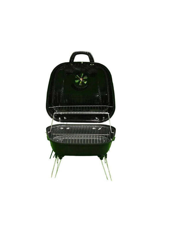 

Danube Home Barbecue Grill with Lid, Black