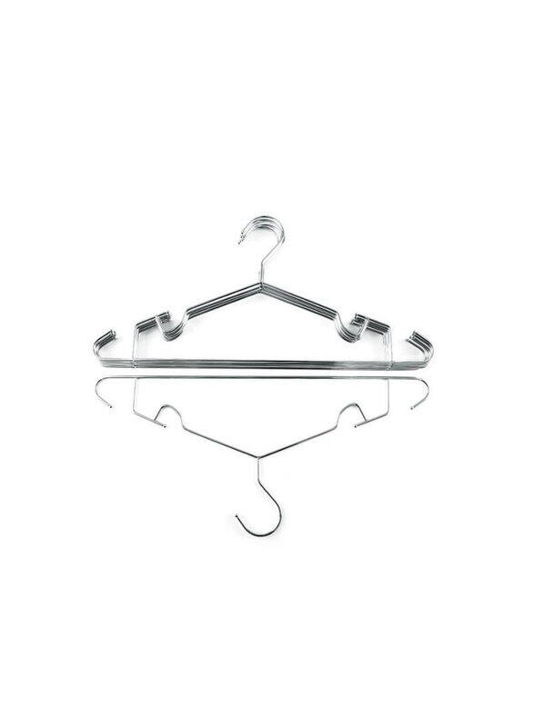 

Royalford 6-Piece Metal Clothes Hanger Set, Silver