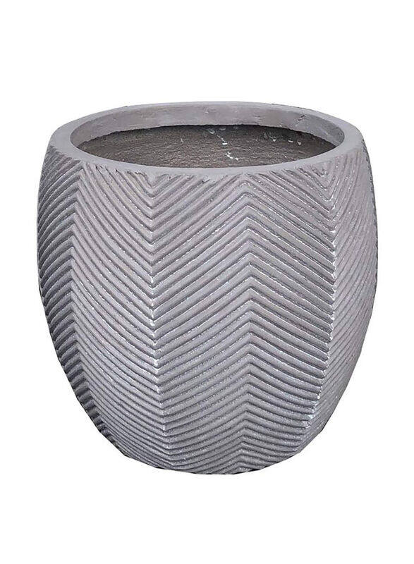 

Own Buy Glazed Terracotta Iowa Bullet Plant Pot, Grey