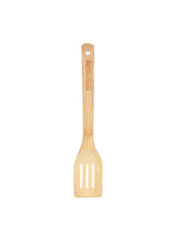 

Royalford 30cm Bamboo Slotted Turner, Beige