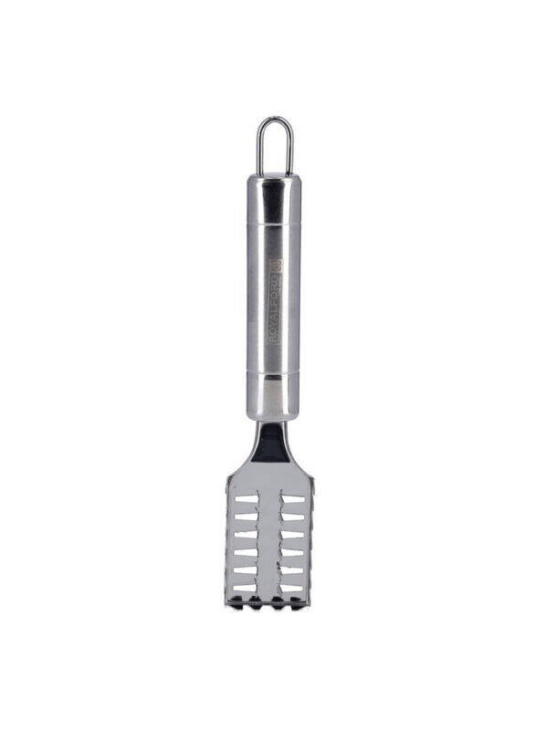 

Royalford 20.2cm Stainless Steel Fish Scale Scraper with Tube Handle, Silver