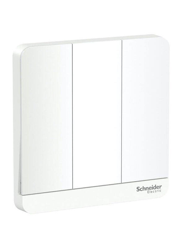 

Schneider Electric AvatarOn 3 Gang 1 Way Switch, 250 V AC, 8.6 x 8.6 x 3.42cm, White