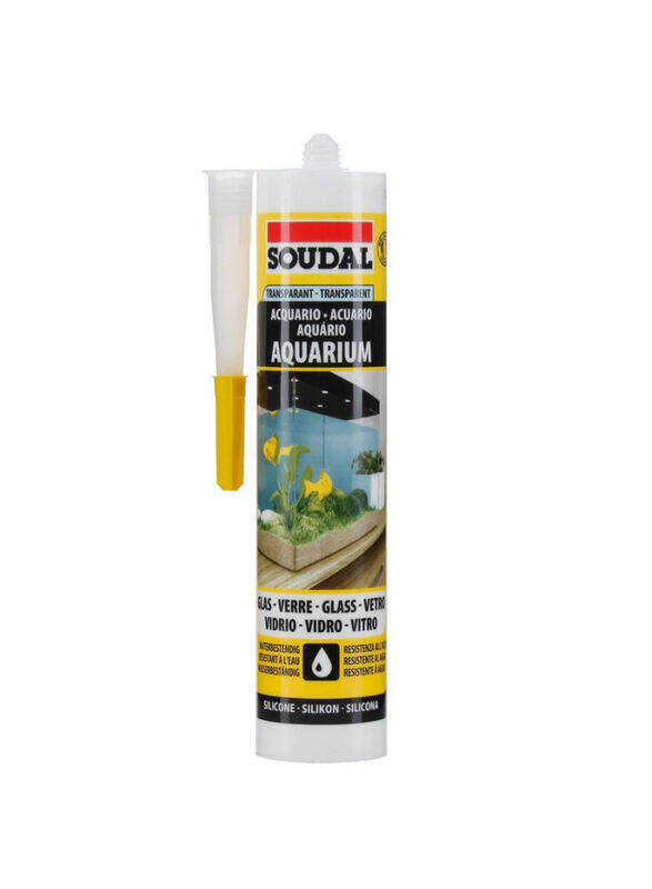 

Soudal 290ml Silirub Aq Aquarium Sealant Adhesive, Multicolour