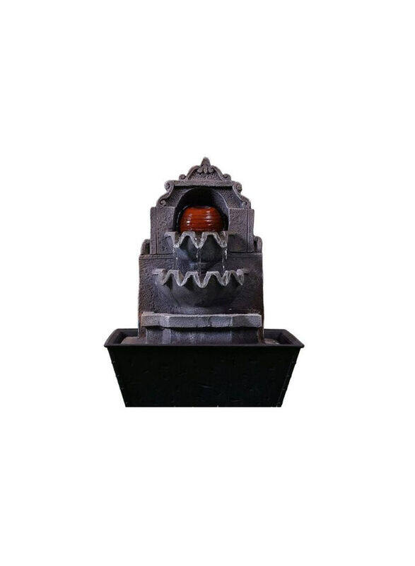 

Pan Emirates Cazado 3 Tier Table Fountain with Light, 19 x 14 x 26cm, Black