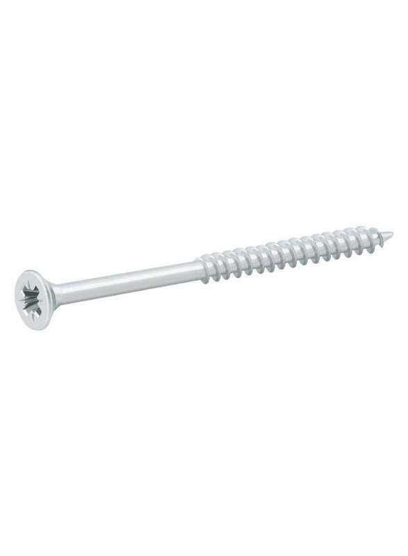 

Generic 20-Piece Zinc Plated Carbon Steel Wood Screw, 5 x 80mm, Silver