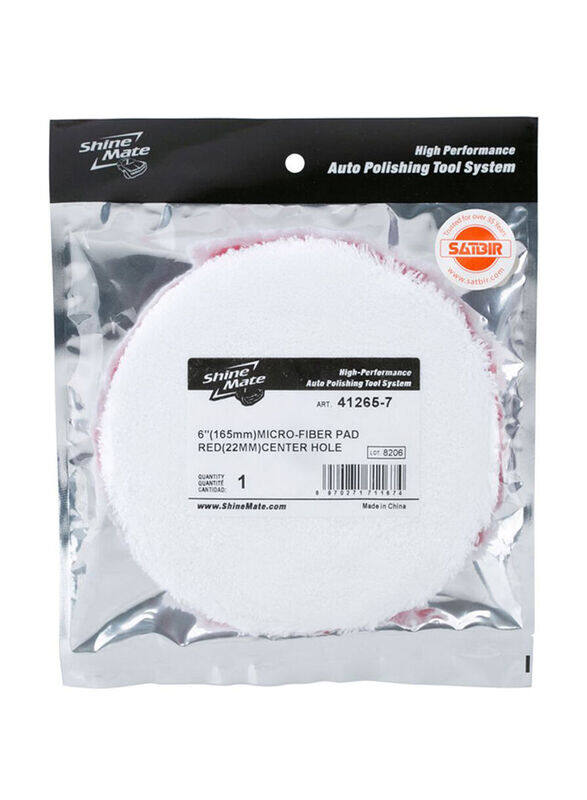 

Shine Mate Microfiber Polishing Pad, White