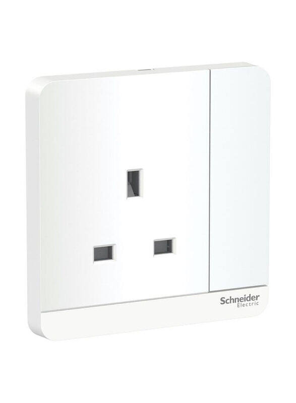 

Schneider Electric AvatarOn 1 Gang Switched Socket, 8.6 x 8.6 x 3.17cm, White