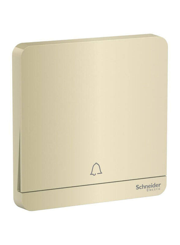 

Schneider Electric AvatarOn 1 Gang Bell Press Switch, 250 V AC, 8.6 x 8.6 x 3.17cm, Gold