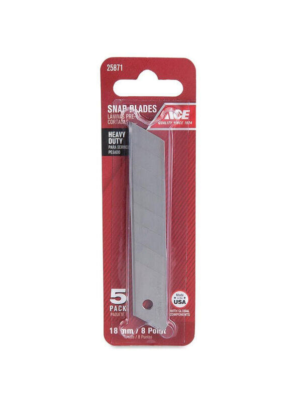 

Ace 18mm Heavy Duty Snap Blade, Silver