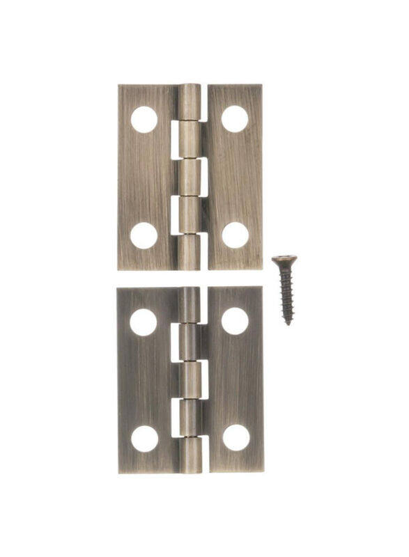 

ACE Antique Brass Narrow Hinge, 2-Piece, 2.54 cm, Silver