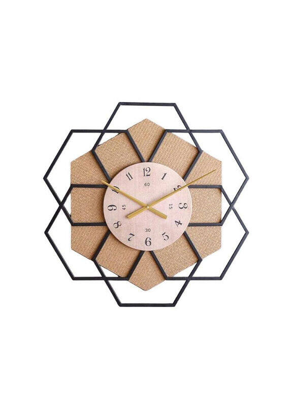 

Danube Home Stolpa and Metal Octagon Wall Clock, Multicolour