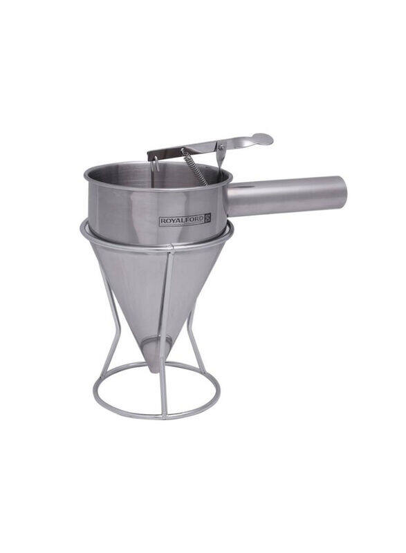 

Royalford Stainless Steel Batter Dispenser, Silver