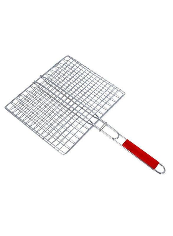 

Royalford Iron Barbeque Grill Basket, Silver