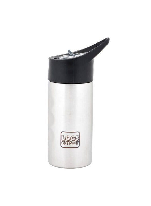 

Biggdesign 500ml Dogs Outdoor Stainless Steel Insulated Water Bottle, Silver