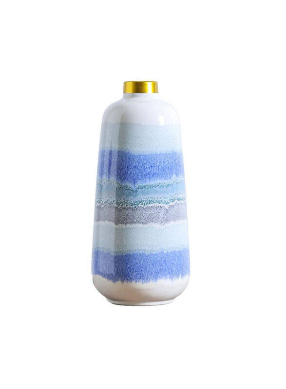 

Danube Home Cellena Ceramic Seaview Vase, Multicolour