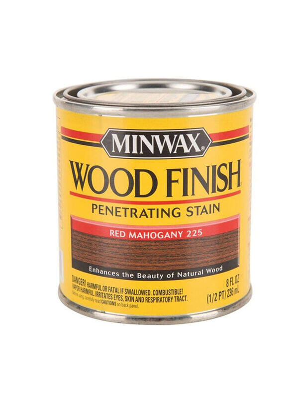 

Minwax Wood Finish Mahogany Paint, 236ml, Red