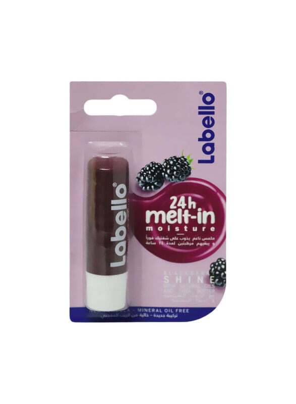 

Labello Blackberry Shine Moisturising Lip Care Lip Balm, 4.8gm