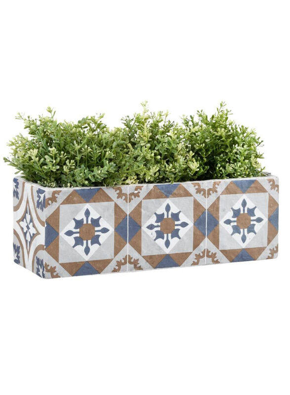 

Fallen Fruits Portuguese Tiled Rectangular Planter, Multicolour