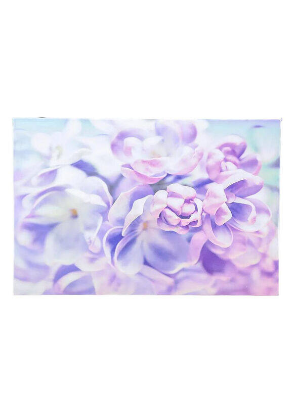 

Danube Home Lorena Purple Blue Flowers Canvas Wall Art, Multicolour