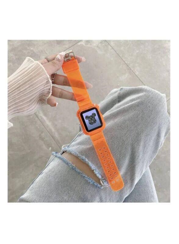 

Sport Silicone Band for Apple Watch With Bumper, Orange
