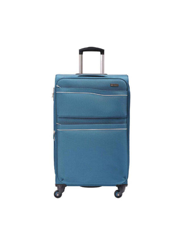

Cosmo Iridium Nylon Soft Luggage Trolley Bag, Blue