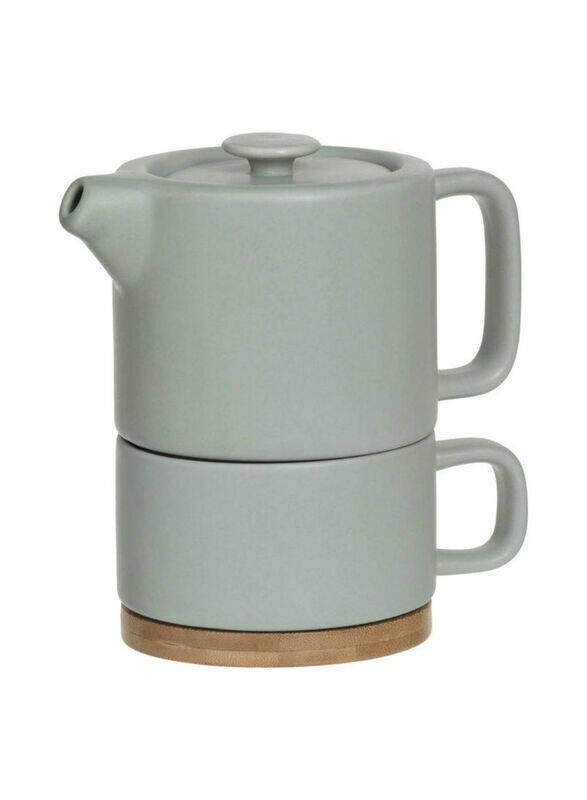 

SG 800ml Earthenware Teapot Set, Grey