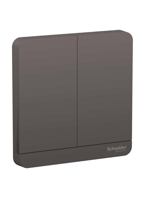 

Schneider Electric 2 Gang Switch, 8.5cm, Dark Grey