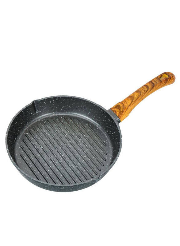 

Royalford 24cm Non-Stick Die cast Aluminium Grill Pan, Black
