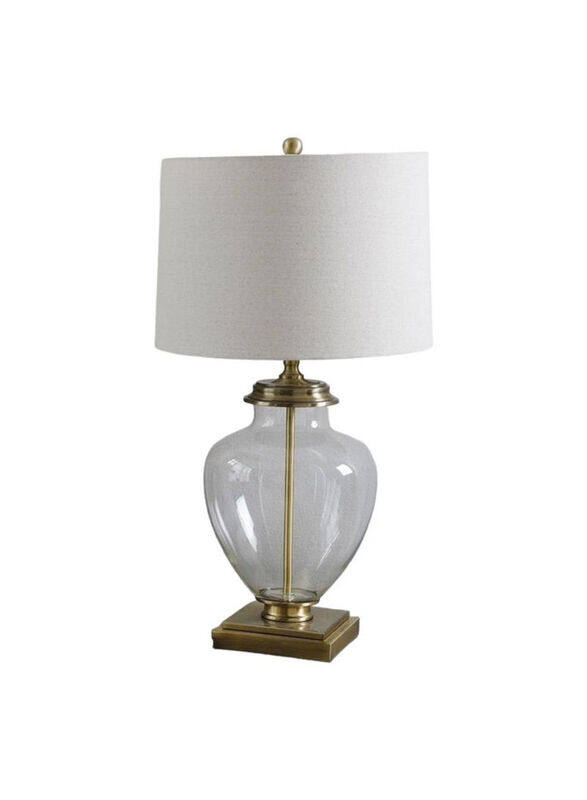 

Pan Emirates Gustavo Glass Table Lamp, 41 x 75cm, White