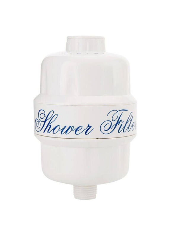 

Mkats Anti-Bacterial Shower Filter, White