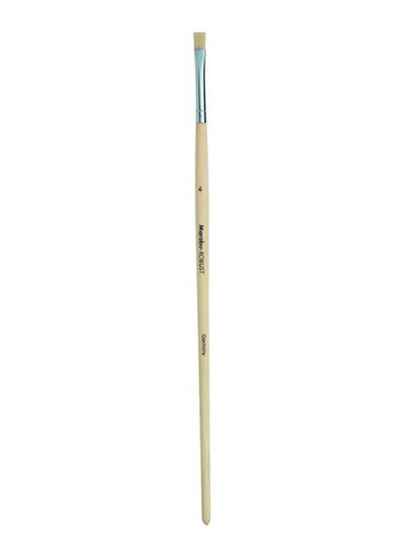 Marabu Robust Brush, Flat No. 4, White