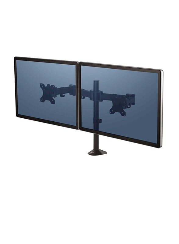 

Universal Fellowes Reflex Dual Monitor Arm, Black
