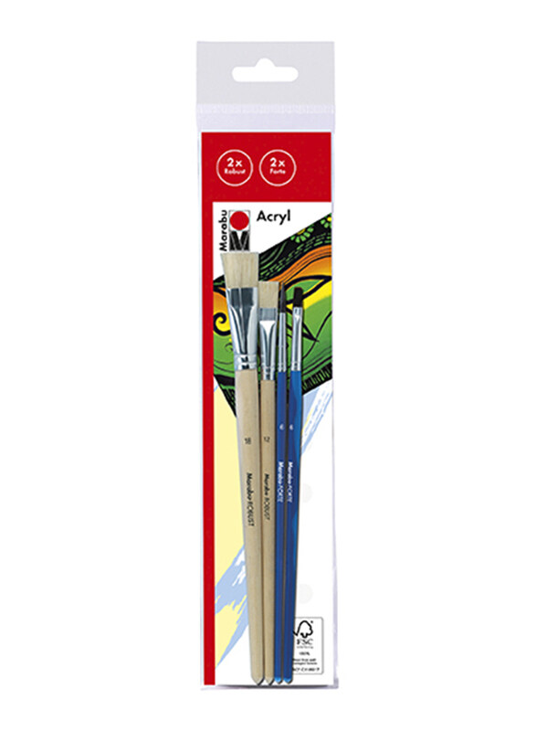 

Marabu Acrylic Brush Set, Multicolour