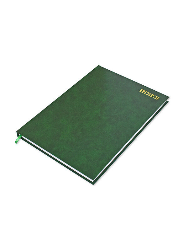 

FIS 2023 Saturday & Sunday Combined English Diary, A4 Size, FSDI47E23GR, Green