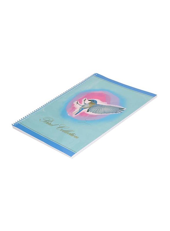 FIS Spiral Soft Cover Notebook Set, 5mm Square, 10 Piece x 80 Sheets, A4 Size, FSNB5A480BC2, Multicolour